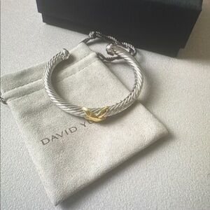 David Yurman Silver and Gold Bracelet
